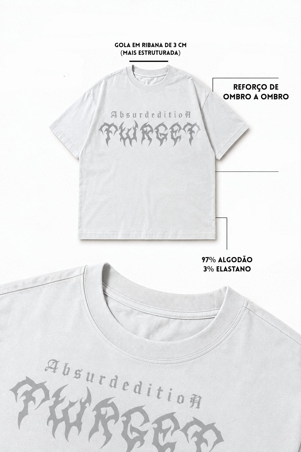 Absurdedition — Estampa Grande · Branca